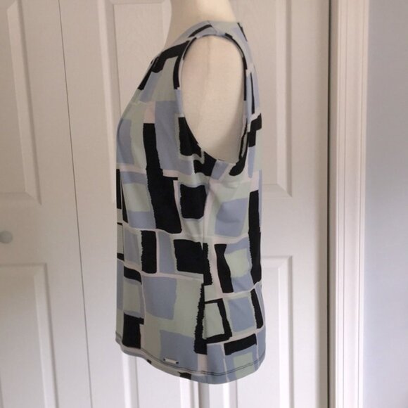 Worn Once! Calvin Klein Pleated Neck Top - Picture 6 of 11